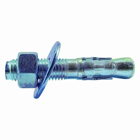 Torquemaster Torquemaster Wedge Anchor, 4-1/4" L, Steel Blue Ruspert, 10 PK 51813